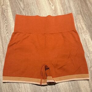 Sarah’s Day High-Waisted Rust Women's Shorts